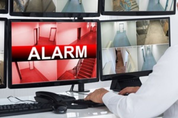 Security-Alarm-Text-On-Screen