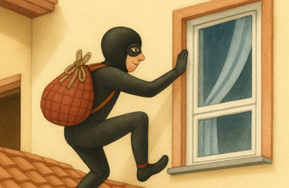 intrusion from 2nd floor